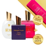 Kit Tropical Kiss + My Rose + Midnight + Brinde Body Cream Tropical Kiss